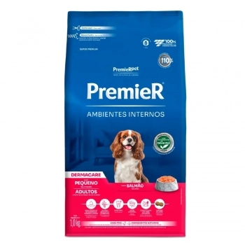 Ração PremieR Ambientes Internos para Cães Adultos de Raças Pequenas Dermacare 1Kg