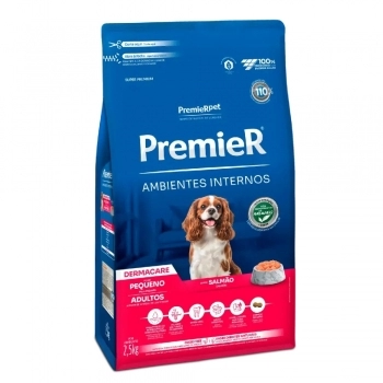 Ração PremieR Ambientes Internos para Cães Adultos de Raças Pequenas Dermacare 2,5Kg