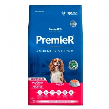Ração PremieR Ambientes Internos para Cães Adultos de Raças Pequenas Dermacare 12 kg