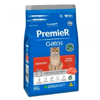 Ração PremieR Ambientes Internos para Gatos Adultos Salmão 500g