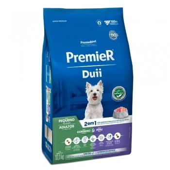 Ração PremieR Ambientes Internos Duii Cordeiro e Peru para Cães Adultos Raças Pequenas 10,1Kg