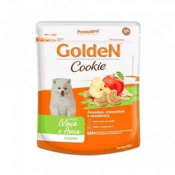 Biscoito GoldeN Cookie Para Cães Filhotes Maçã e Aveia 350g