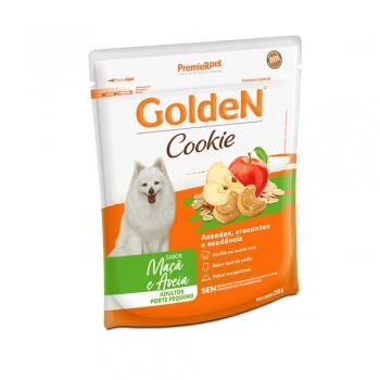 Biscoito GoldeN Cookie Para Cães Adultos de Porte Pequeno Maçã e Aveia 350g