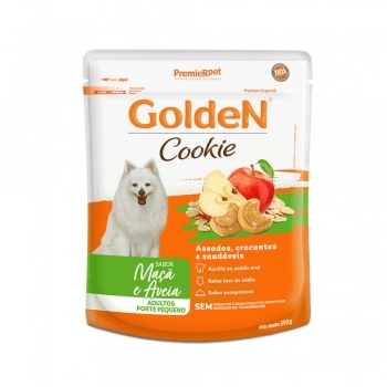 Biscoito GoldeN Cookie Para Cães Adultos de Porte Pequeno Maçã e Aveia 350g