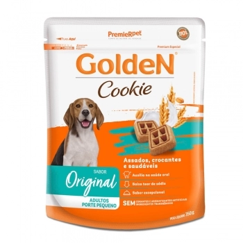 Biscoito GoldeN Cookie Para Cães Adultos de Pequeno Porte 350g