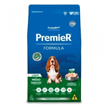 Ração PremieR Fórmula para Cães Adultos de Raças Médias Frango Light 15kg