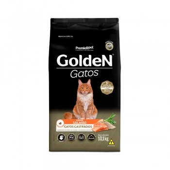 Ração Golden para Gatos Adultos Castrados Salmão 10,1Kg