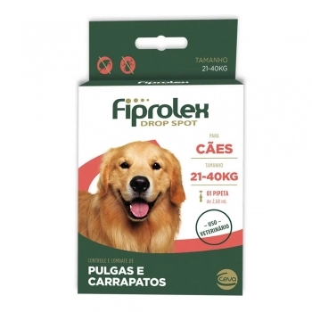 Antipulgas Fiprolex Cães 21-40 kg 2,68 mL - Ceva