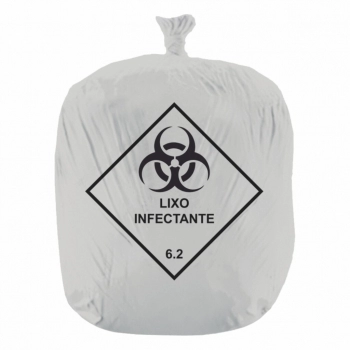 Saco De Lixo Infectante 30 Lt Pt C/100 Un
