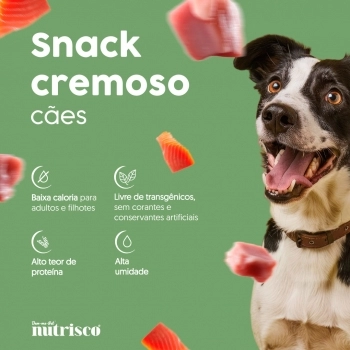 Snack Cremoso Nutrisco para Cães Salmão 56g