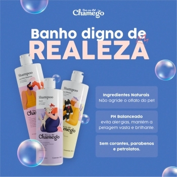 Shampoo Chamego Pelos Claros - 500ML - Bem-me-Pet