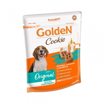 Biscoito GoldeN Cookie Para Cães Adultos de Pequeno Porte 350g