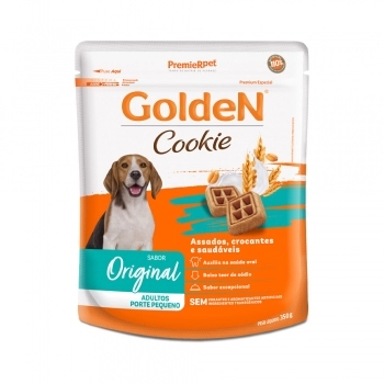 Biscoito GoldeN Cookie Para Cães Adultos de Pequeno Porte 350g