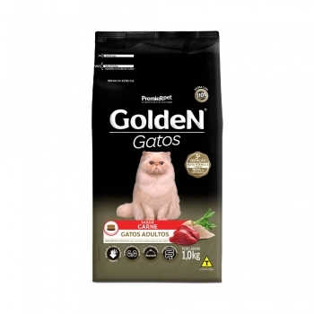 Ração Golden para Gatos Adultos Carne 1Kg