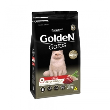 Ração Golden para Gatos Adultos Carne 3Kg