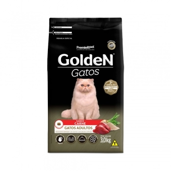 Ração Golden para Gatos Adultos Carne 3Kg
