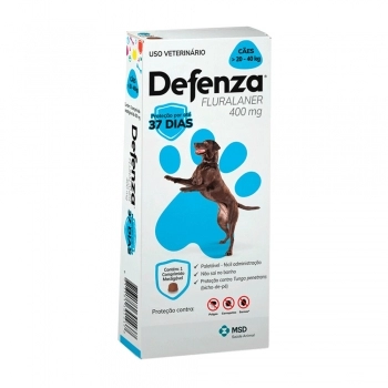 Antipulgas e Carrapatos Defenza MSD para Cães 20 a 40 Kg - 400mg