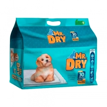 Tapete Higiênico Mr Dry 80x60 30 Unidades