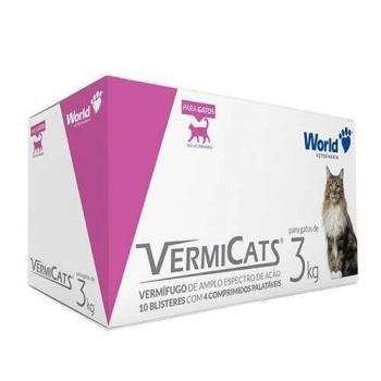 Vermífugo VermiCats 600mg para Gatos