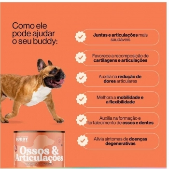 Suplemento Alimentar Buddy Nutrition Ossos & Articulações para Cães 168g