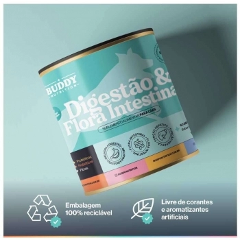 Suplemento Alimentar Buddy Nutrition Digestão & Flora Intestinal para Cães - 168g