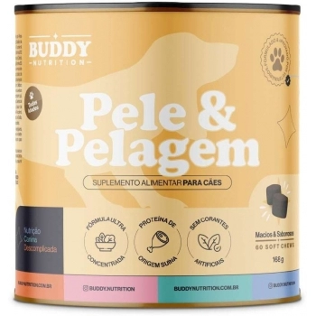 Suplemento Alimentar Buddy Nutrition Pele e Pelagem Intestinal para Cães