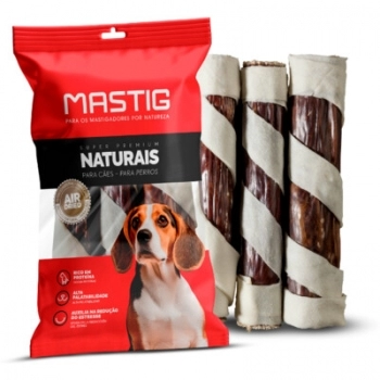 Petisco Natural Mastig Osso Sticks Spiral 5" Combo para Cães