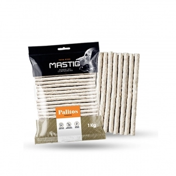 Petisco Mastig Palito Rígido 10mm para Cães Natural 1kg