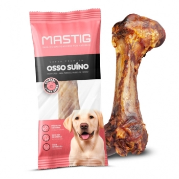 Petisco Natural Mastig Osso Suíno Fêmur para Cães