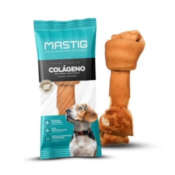 Petisco Natural Mastig Osso 7-8" Colágeno Sabor Carne para Cães