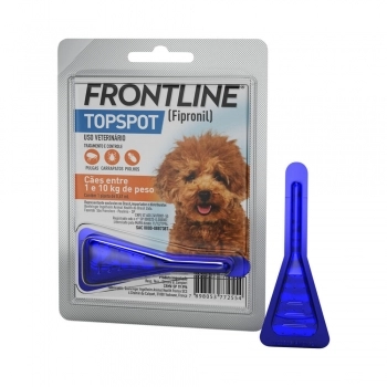 Antipulgas e Carrapatos Frontline Topspot para Cães de 1 a 10kg 0,67 ml