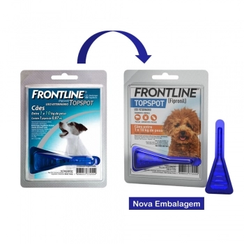 Antipulgas e Carrapatos Frontline Topspot para Cães de 1 a 10kg 0,67 ml