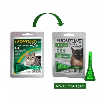 Antipulgas e Carrapatos Frontline Plus para Gatos 0,5 ml
