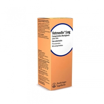 Vetmedin 5 mg Boehringer Ingelheim (50 Comprimidos)
