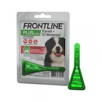 Antipulgas e Carrapatos Frontline Plus para Cães de 40 a 60 Kg