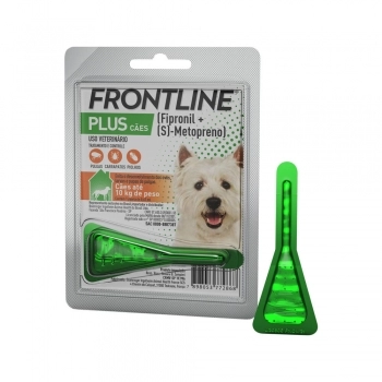 Antipulgas e Carrapatos Frontline Plus para Cães de 1 a 10 Kg