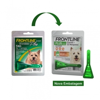 Antipulgas e Carrapatos Frontline Plus para Cães de 1 a 10 Kg