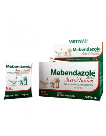 Anti-helmíntico Mebendazole Vetnil 30g