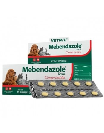 Anti-helmíntico Mebendazole Vetnil Comprimidos