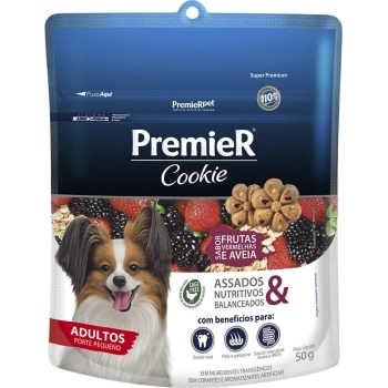 Biscoito PremieR Cookie para Cães Adultos Raças Pequenas Frutas Vermelhas 50g