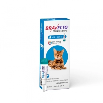 Antipulgas MSD Bravecto Transdermal Plus para Gatos de 2,8 a 6,25 Kg