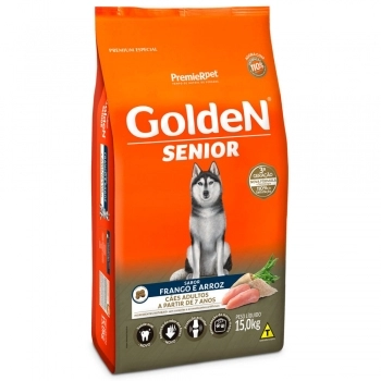 Ração Golden Fórmula Senior para Cães Adultos Frango e Arroz 15kg