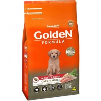Ração Golden Fórmula para Cães Filhotes Frango e Arroz para Cães 1Kg