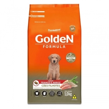 Ração Golden Fórmula para Cães Filhotes Frango e Arroz para Cães 1Kg