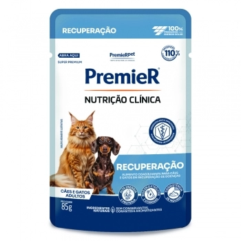 Ração Úmida Sachê PremieR Nutrição Clínica 85gr Cães e Gatos Recuperação