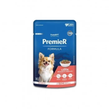 PREMIER FORMULA GOURMET CAES ADULTOS PORTE PEQUENO CARNE 85 G