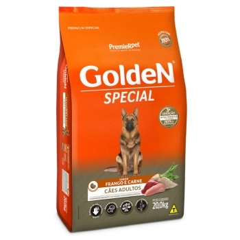 Ração Golden Special Frango e Carne para Cães Adultos 20Kg