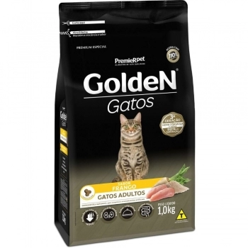 Ração Golden para Gatos Adultos Frango 1Kg