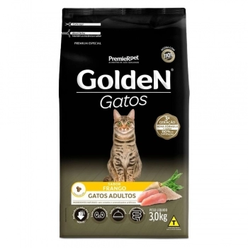 Ração Golden para Gatos Adultos Frango 3Kg