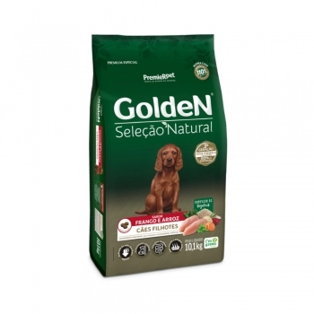 Ração Golden Seleção Natural para Cães Filhotes Frango 10,1Kg